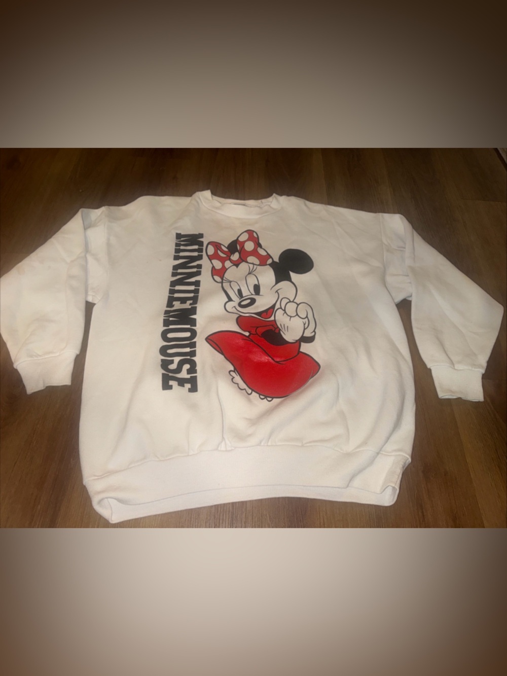 Vintage Disney Minnie Mouse Crewneck Sweater Size XL Made In USA Large 90’s - Picture 2 of 11